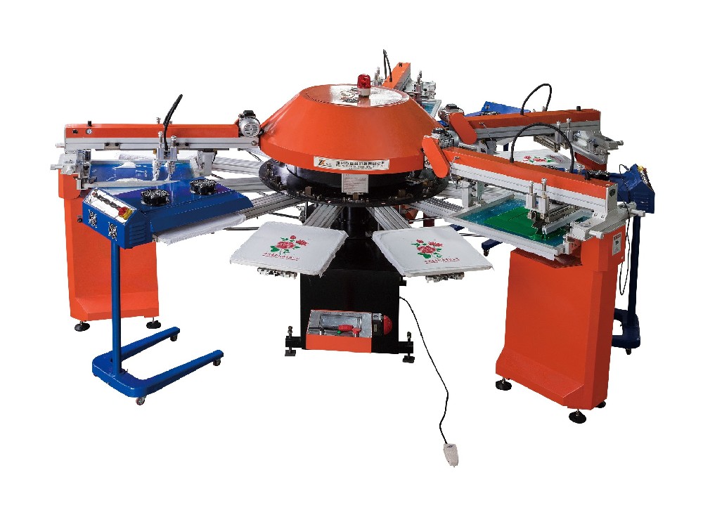 新款SPG全自動小型絲網印刷機無紡布印花機廣告衫絲印機